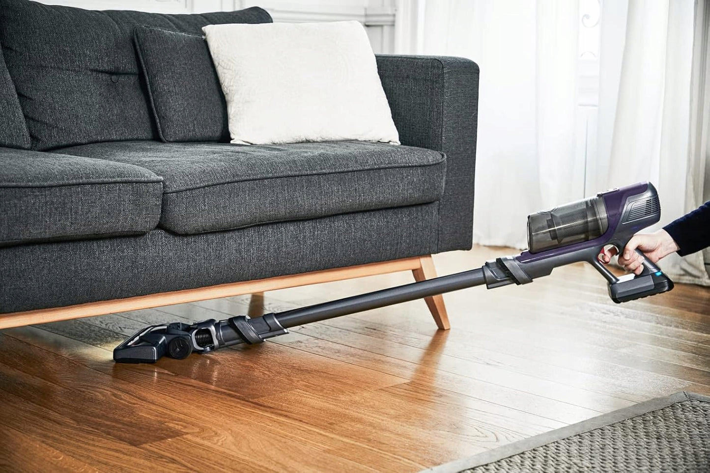 ODKURZACZ RĘCZNY PIONOWY ROWENTA X.PERT 6.60 100W 2W1 RH6821WO FIOLETOWY